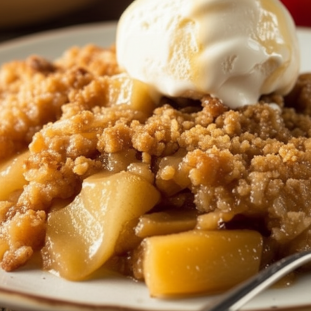 Apple Crisp With Macadamia Nuts image