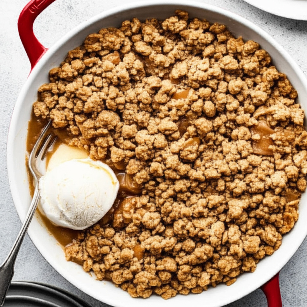 Apple Crisp With Peanut Brittle Crust image