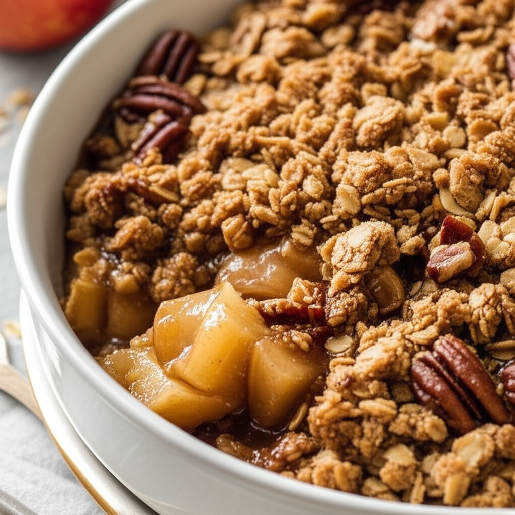 Apple Crisp With Pecans And Oats image