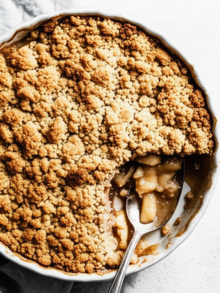 Apple Crumble Known As Apple Cracknell From Sussex Uk image
