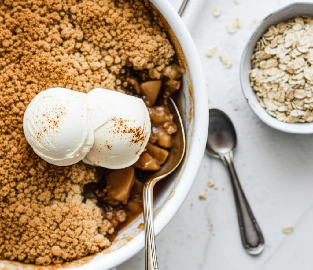 Apple Crumble With Tea Masala Spices image