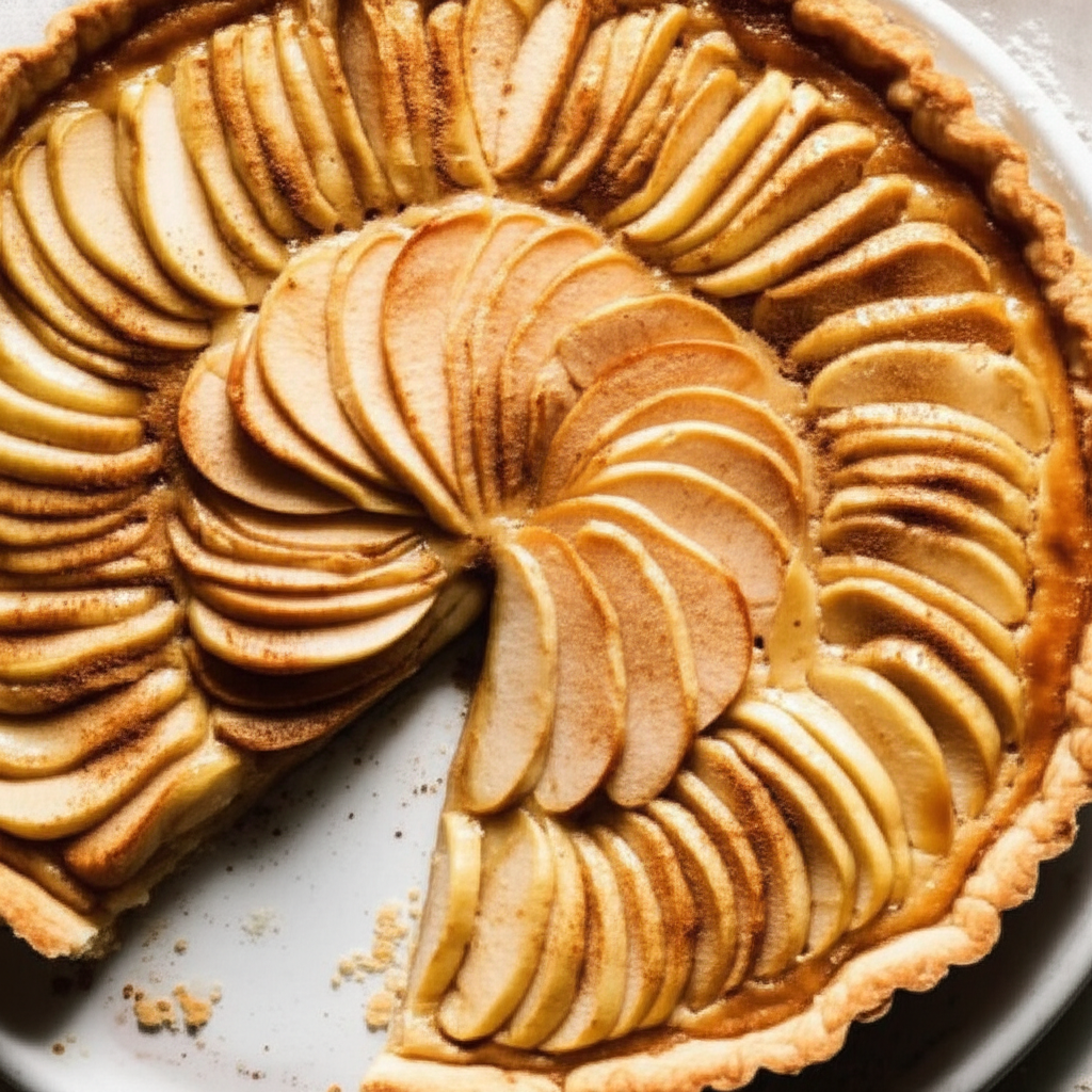 Apple Custard Tart image