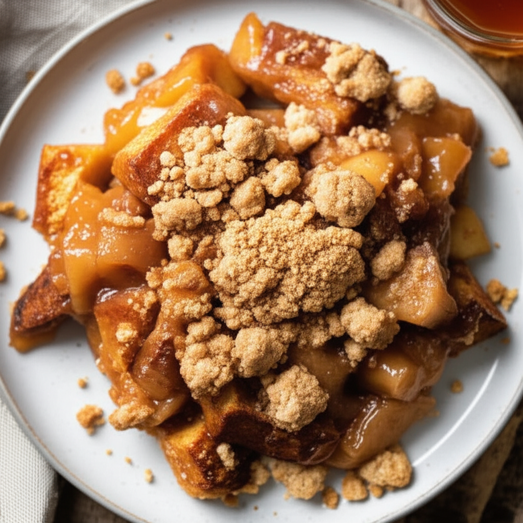 Apple Dapple French Toast Cobbler image