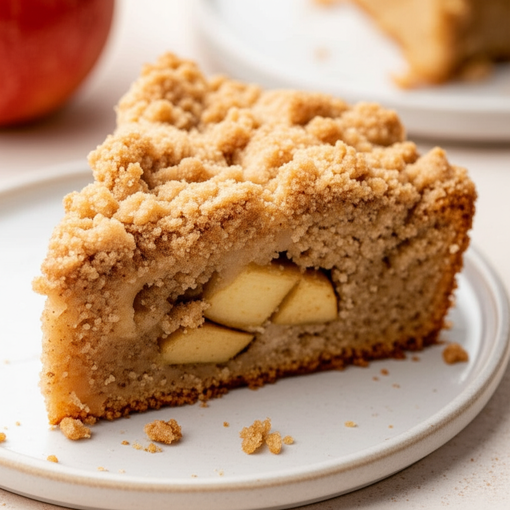 Apple Ginger Streusel Coffee Cake image