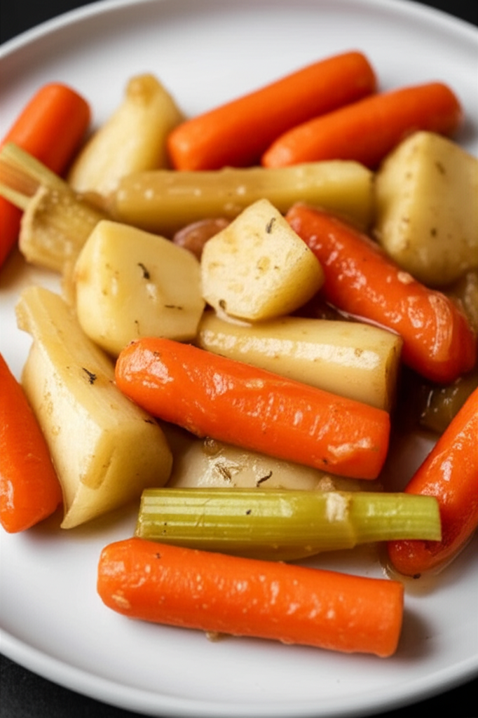 Apple Glazed Root Vegetables image