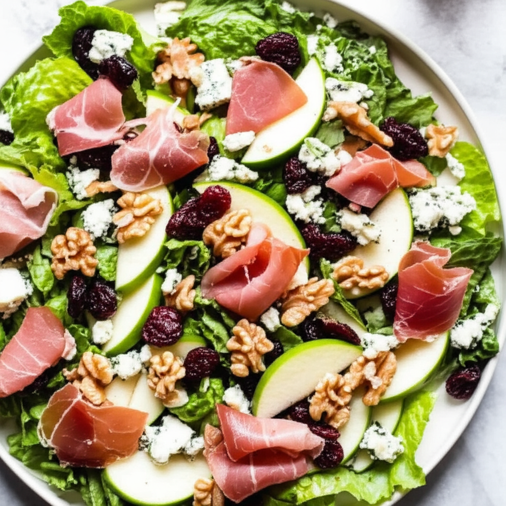 Apple Gorgonzola Salad With Balsamic Vinaigrette image
