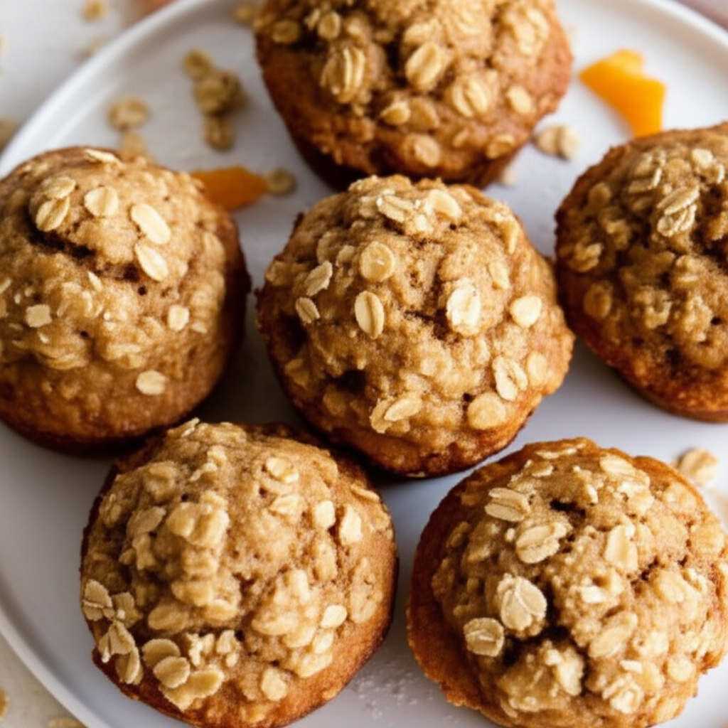 Apple Honey Oatmeal Muffins image