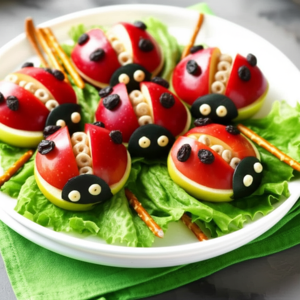 Apple Ladybug Treats image
