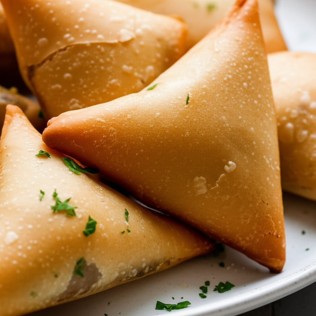 The Best Vegetarian Vegan Vegetable Samosas image