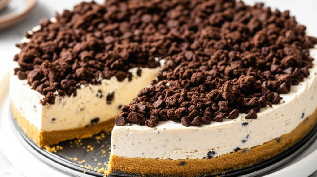 No Bake Cookie Crumble Cheesecake image