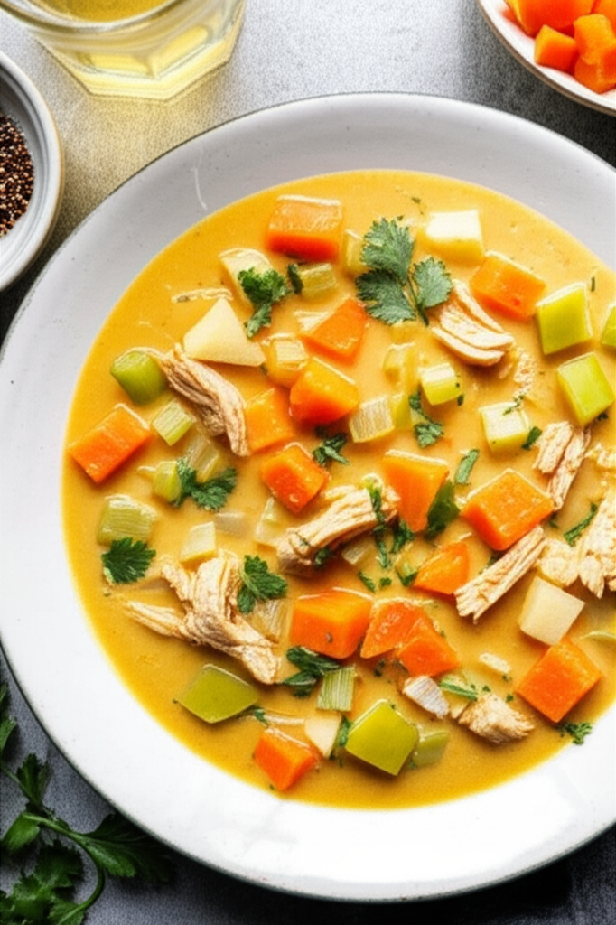 Apple Mulligatawny Soup Chicken image