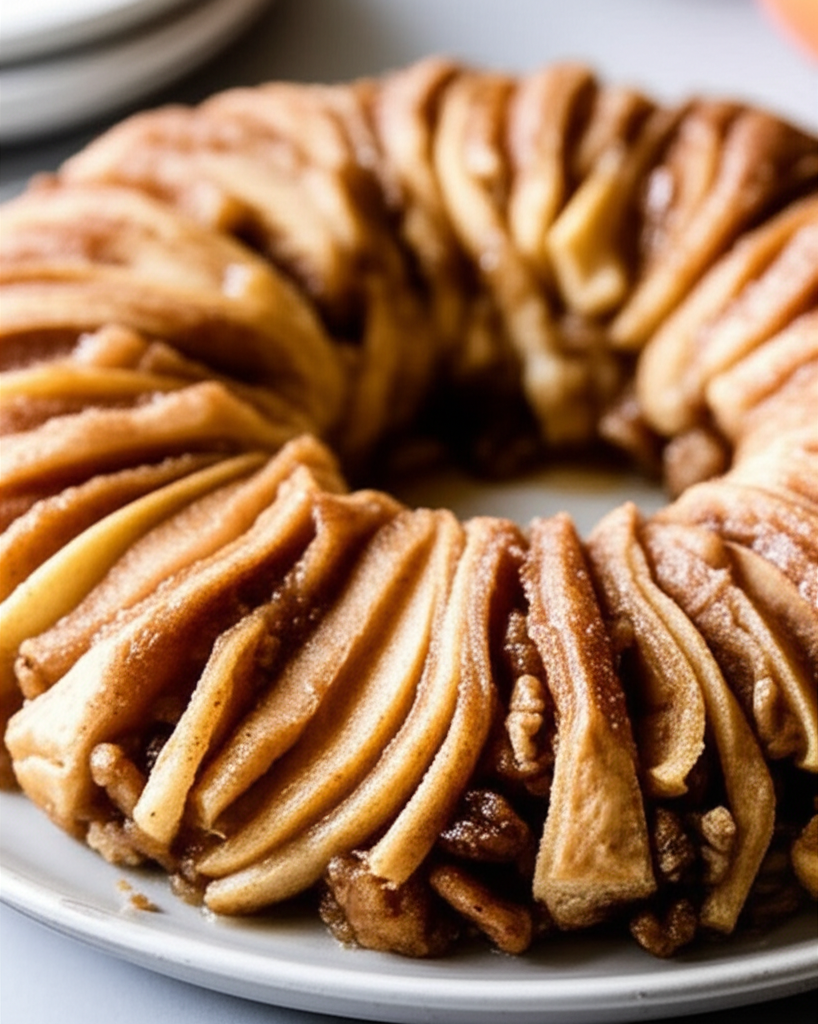 Apple Nut Ring Pampered Chef Copycat image