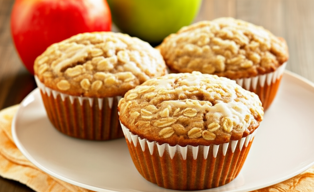 Apple Oatmeal 3 Point Weight Watchers Muffins image