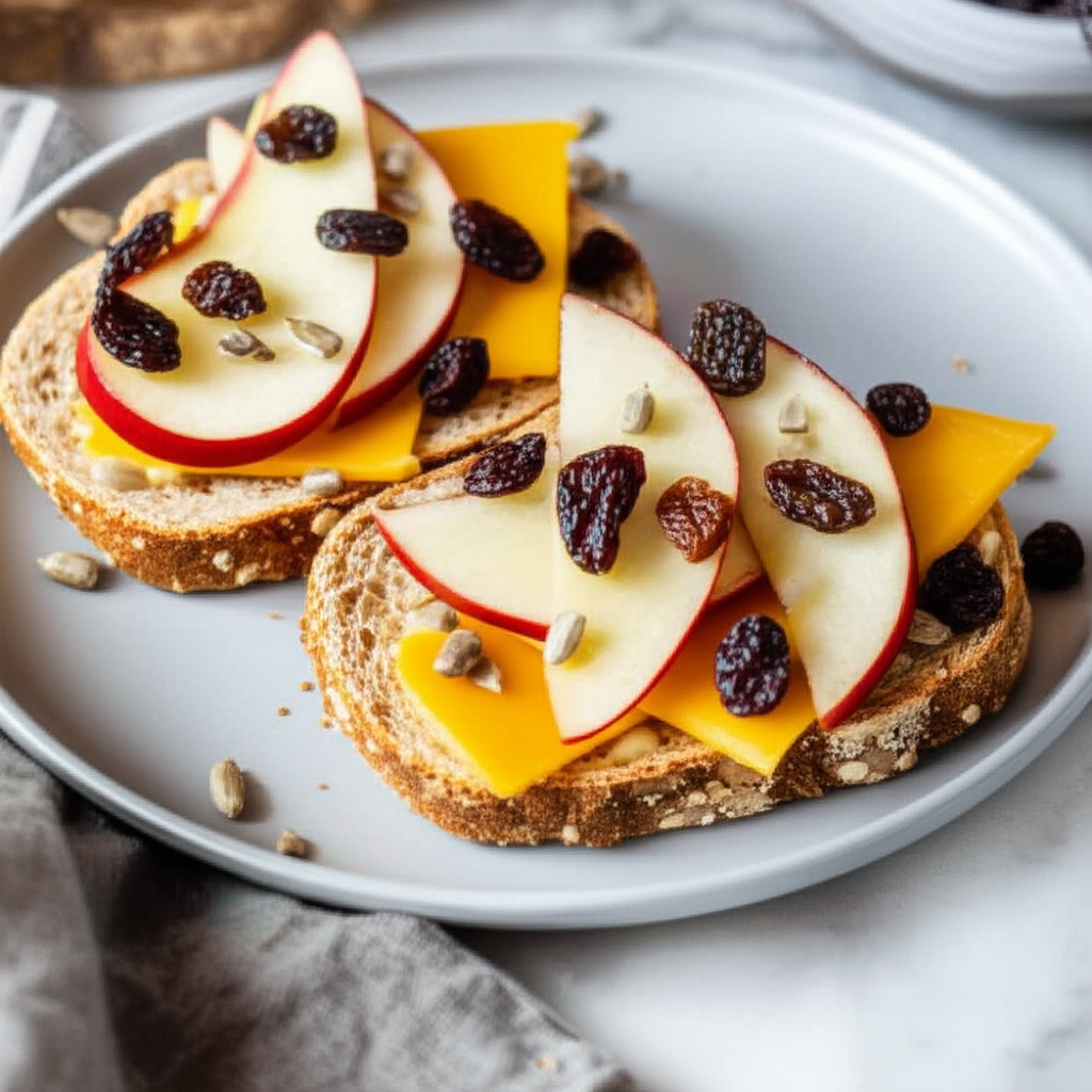 Apple Open Faced Sandwich image