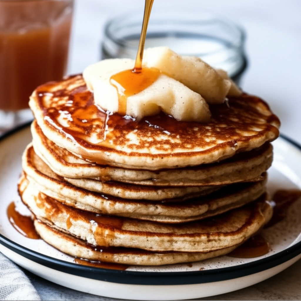 Apple Pancakes With Syrup image
