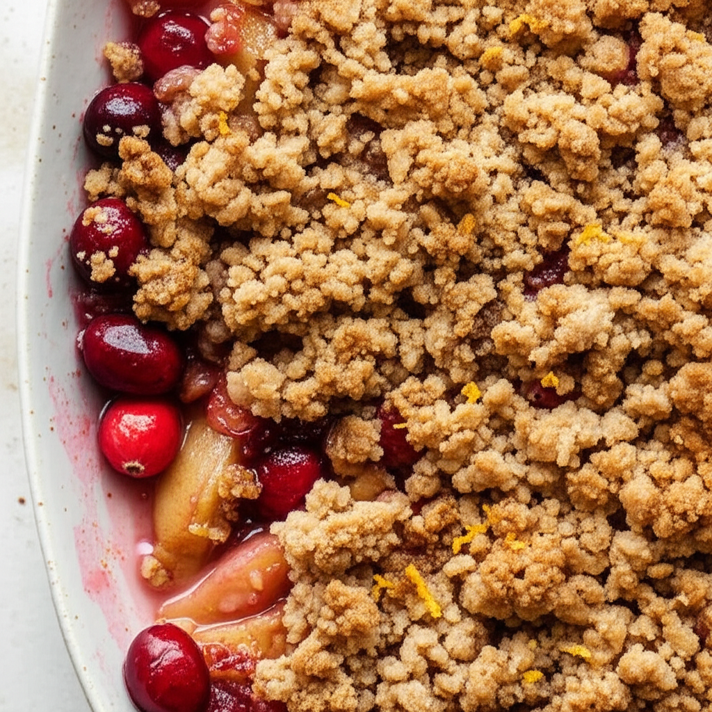 Apple Pear Cranberry Crisp image