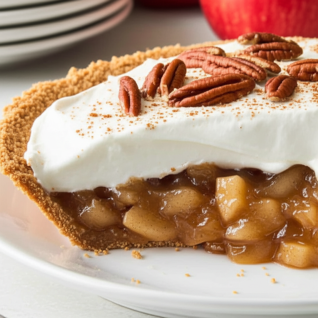 Apple Pecan Cream Pie image