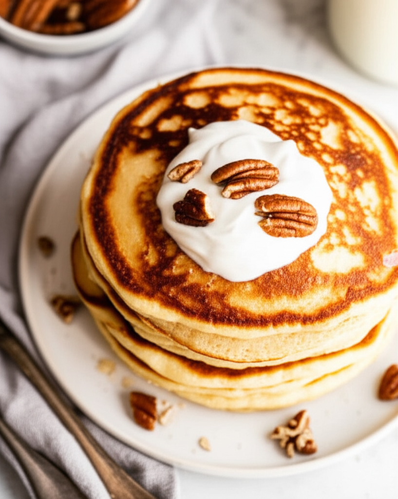 Apple Pecan Pancakes image