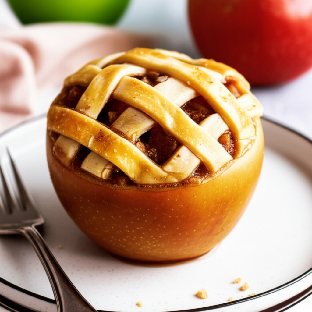 Apple Pie Baked In The Apple image