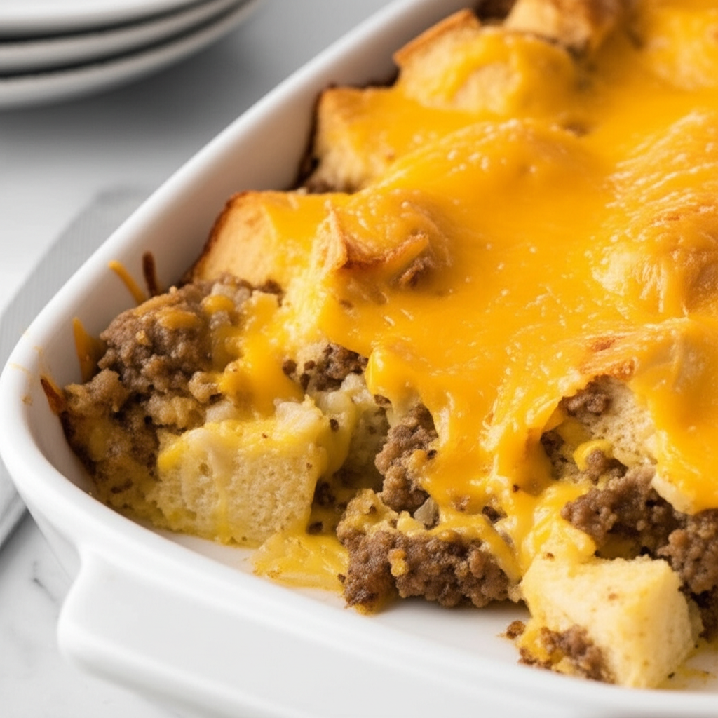 Delicious Cheesy Sausage Brunch Casserole image