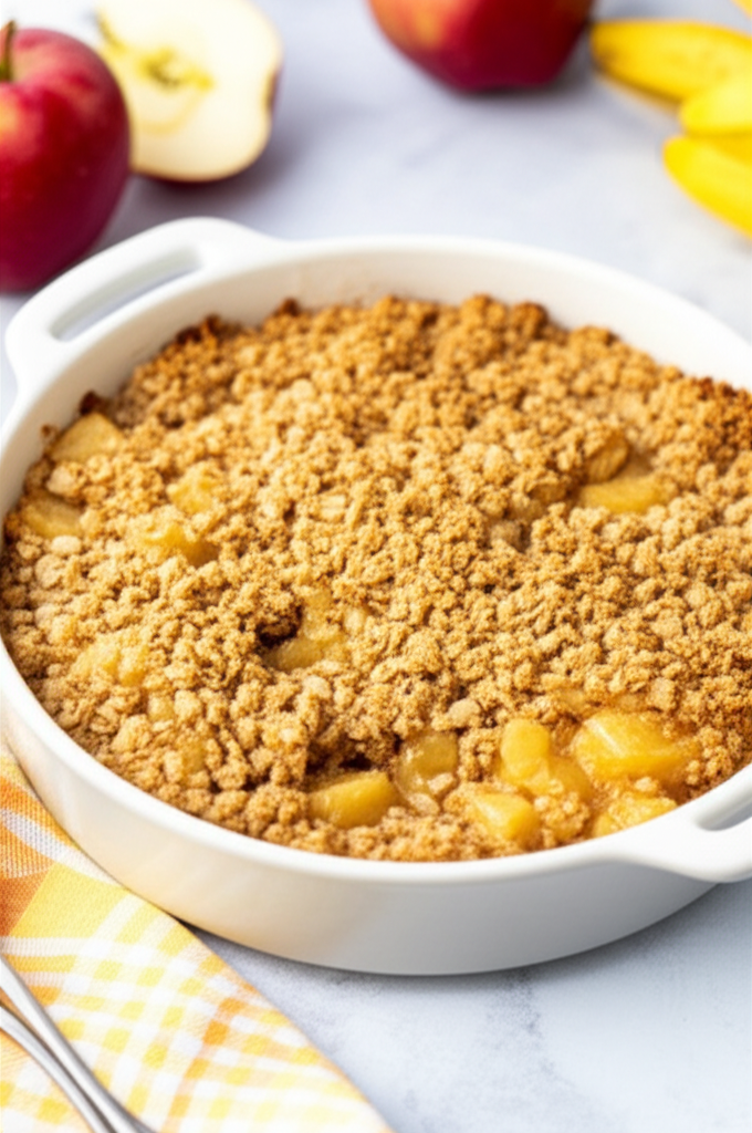 Apple Pineapple Crisp No Sugar No Flour image