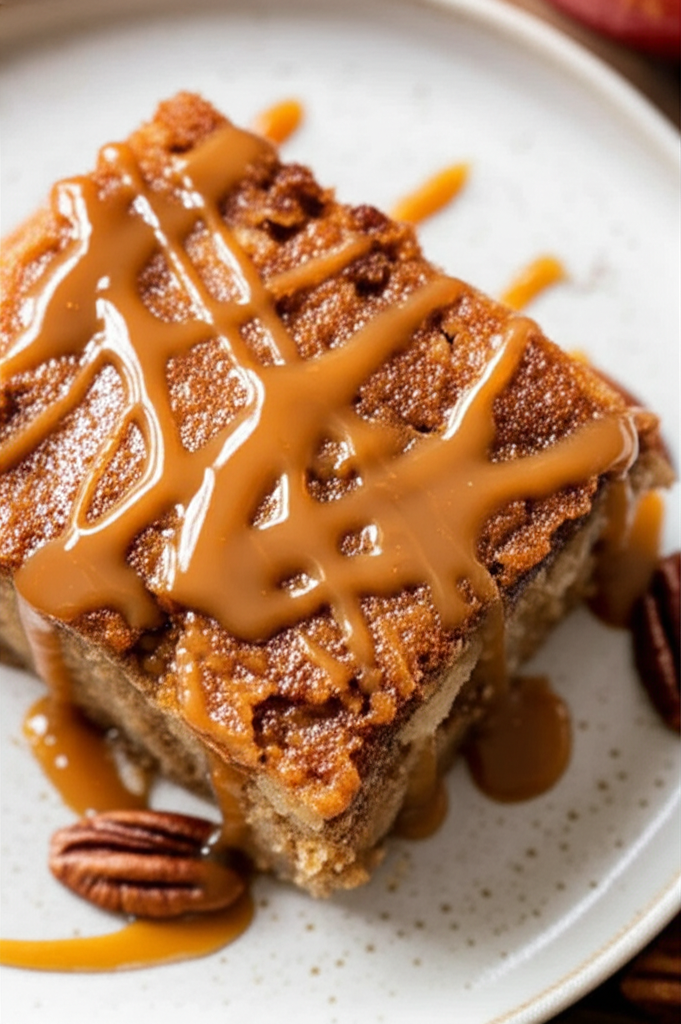 Apple Pudding Cake With Butterscotch Sauce image