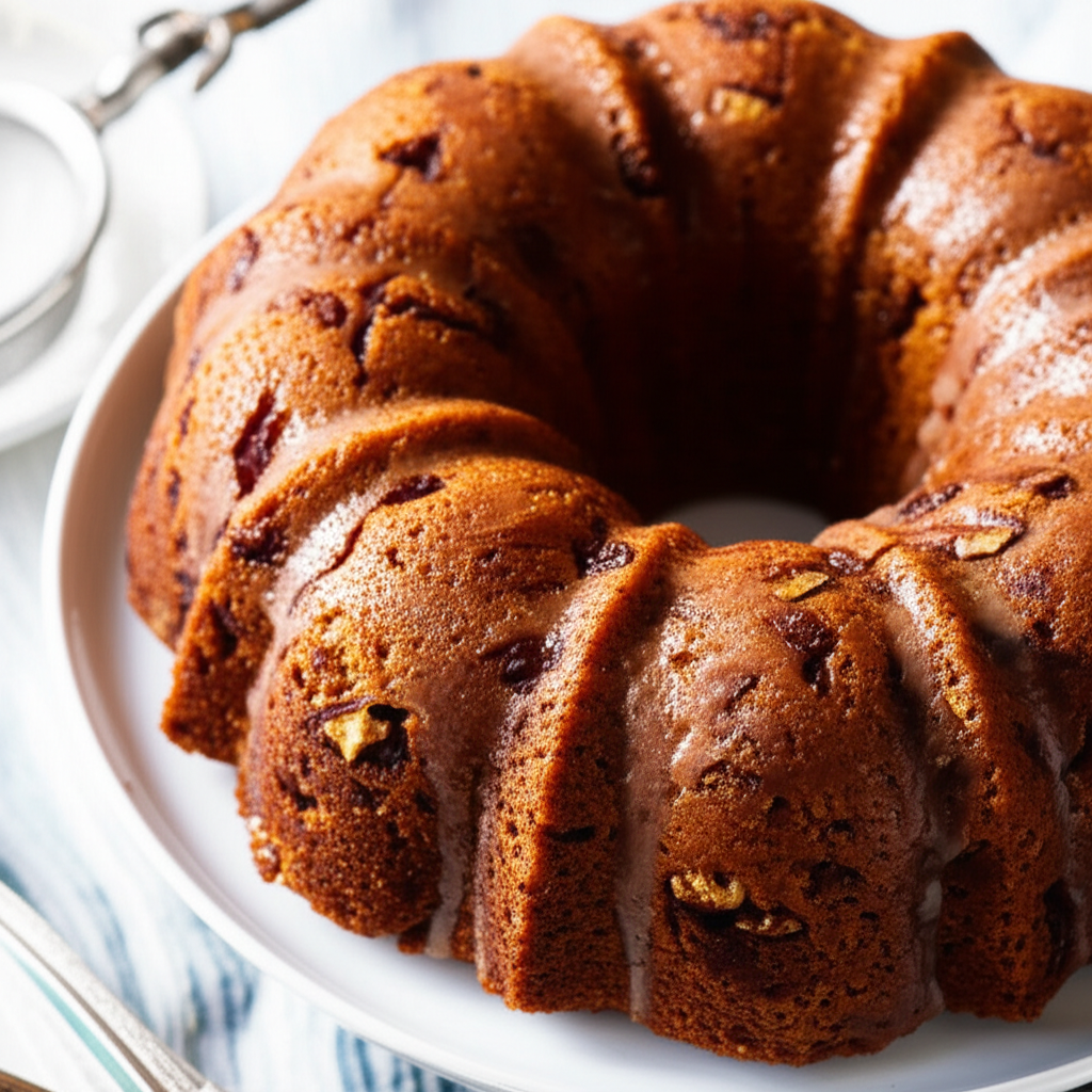 Apple Raisin Nut Spice Cake image