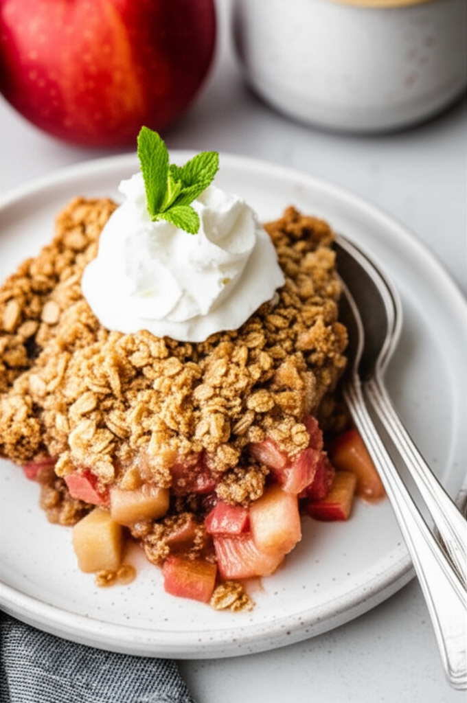 Apple Rhubarb Crisp image