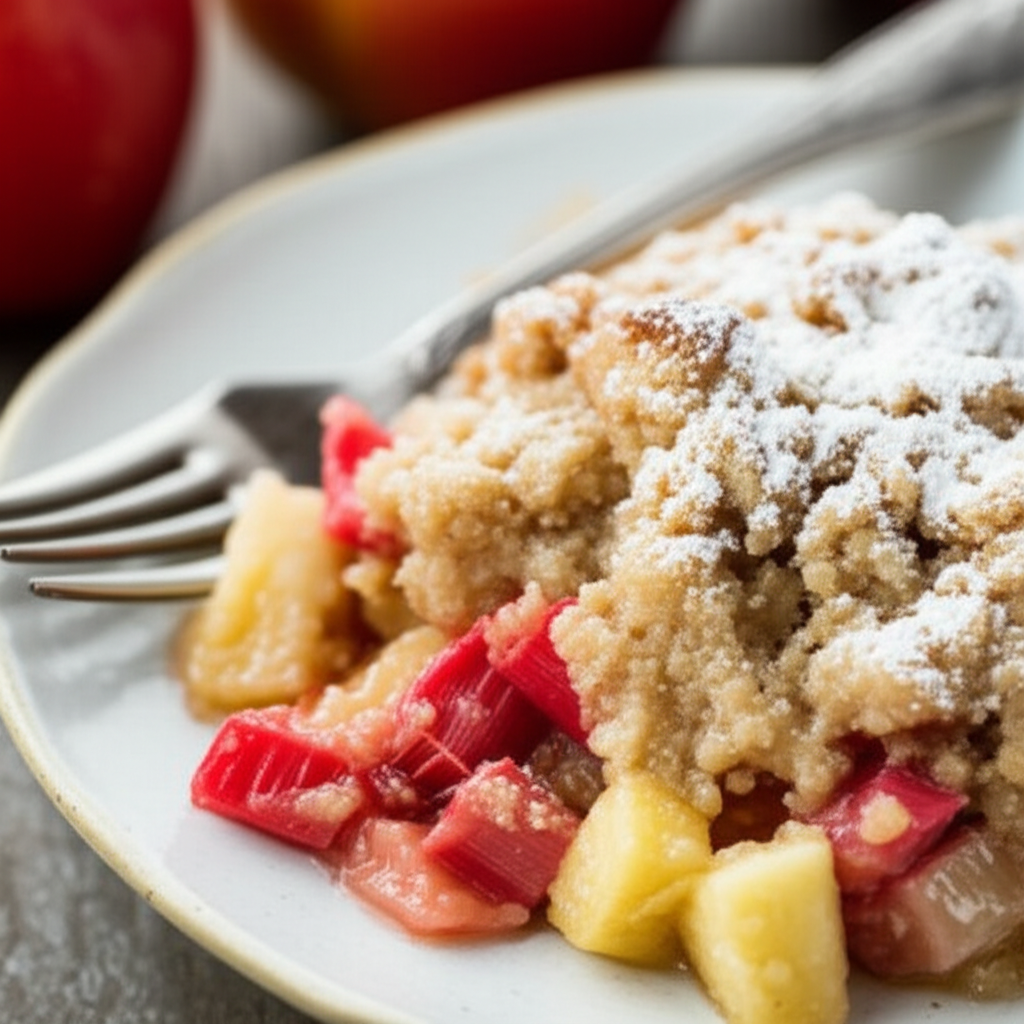 Apple Rhubarb Crumble image