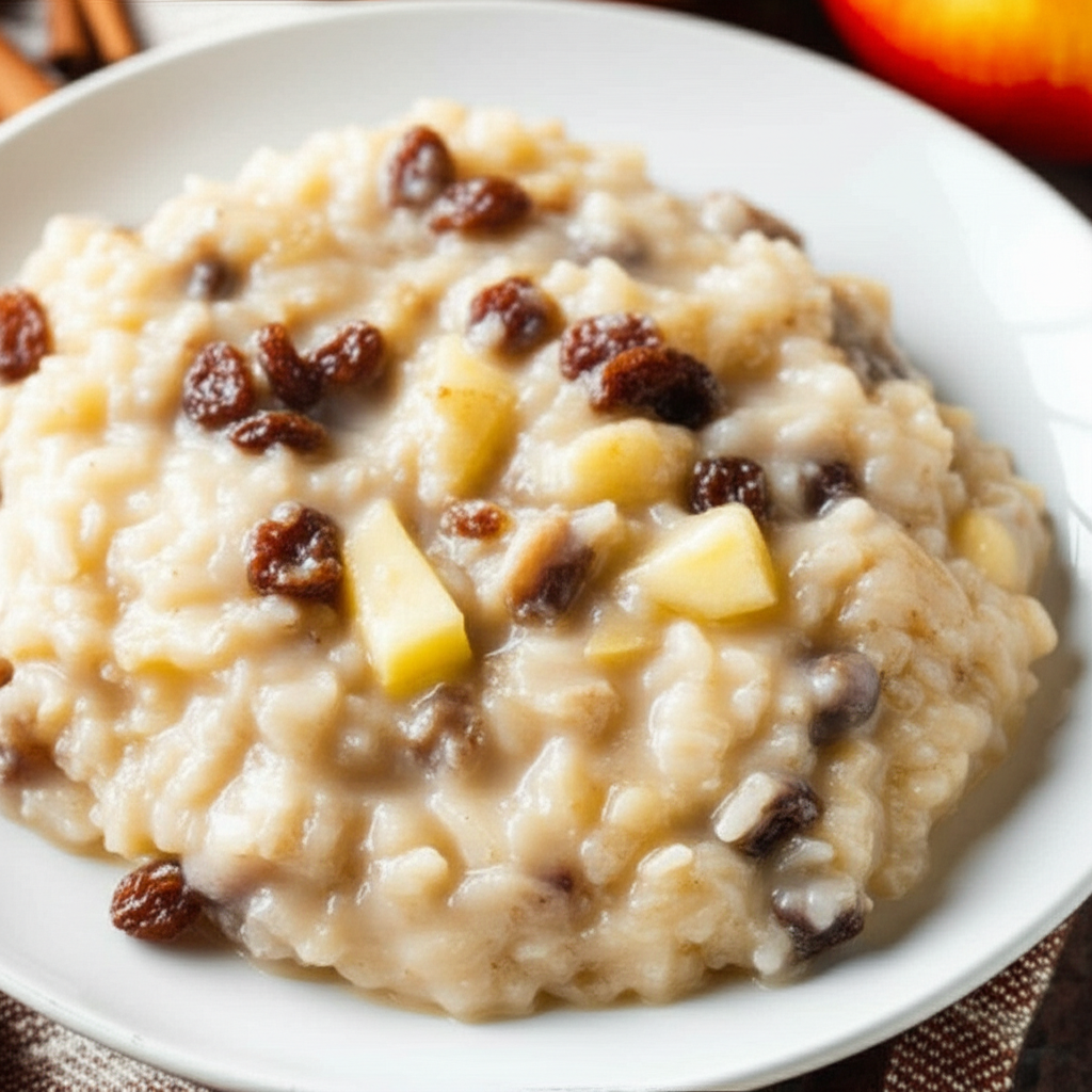 Apple Rice Pudding For A Rice Cooker image