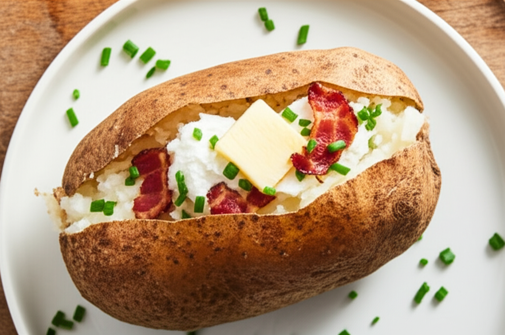 Baked Potato Baked Microwaved Or Grilled image