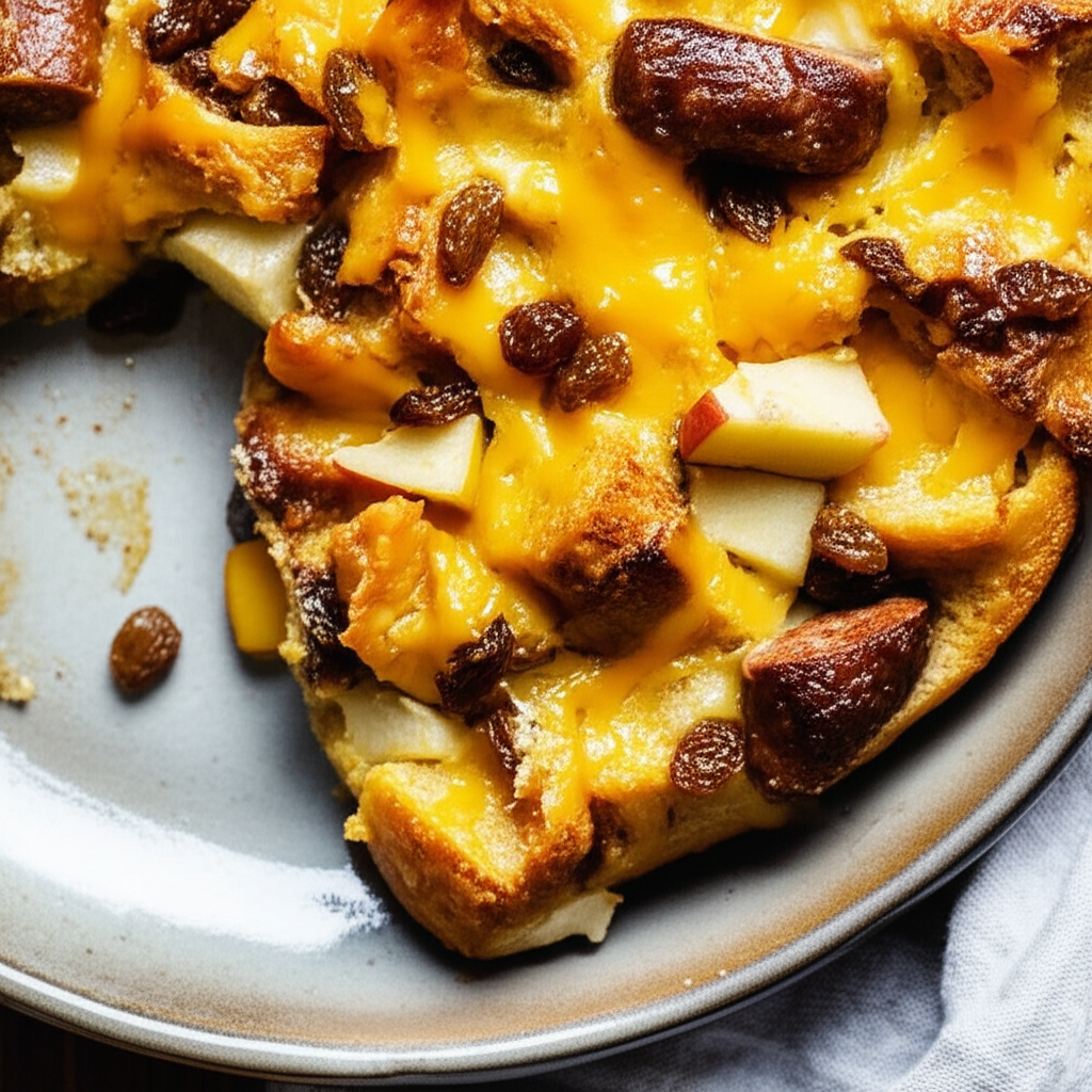 Apple Sausage Raisin Strata image