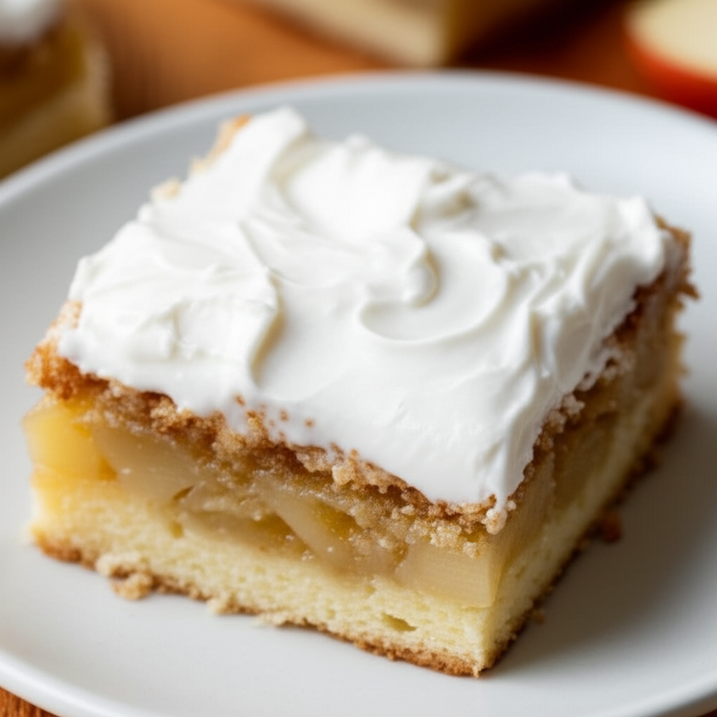 Apple Slice With Creamy Topping image