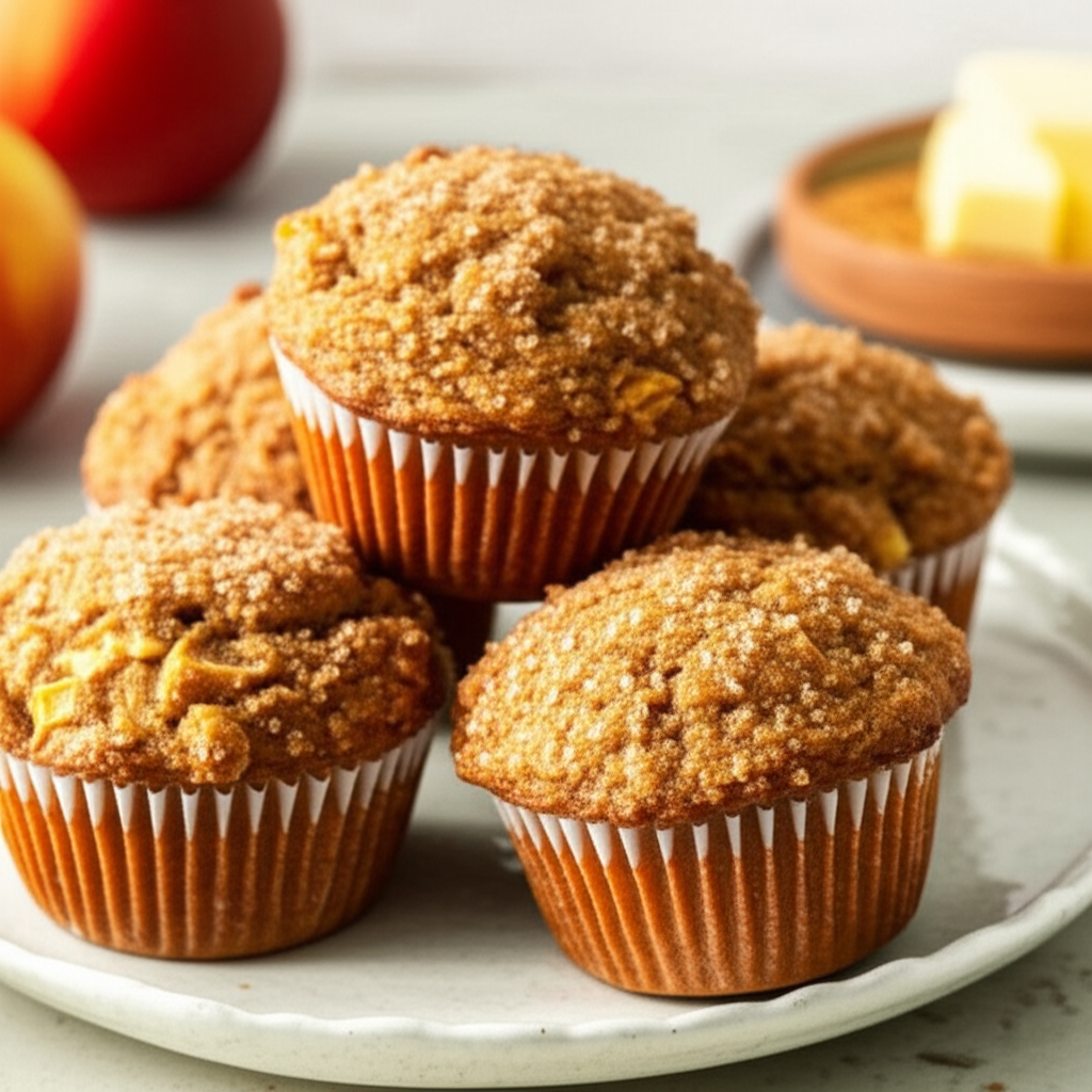 Double Apple Bran Muffins Cooking Light image