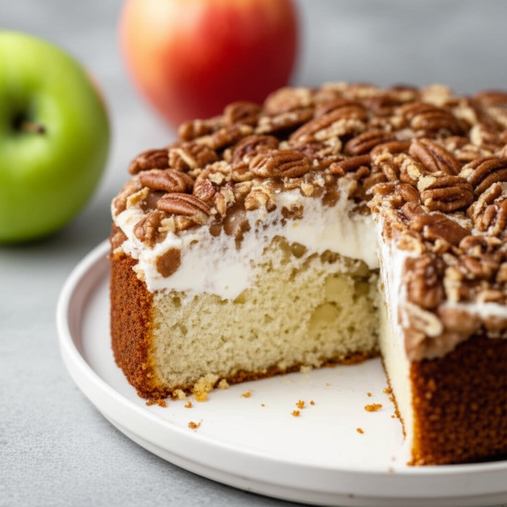 Apple Sour Cream Cake image