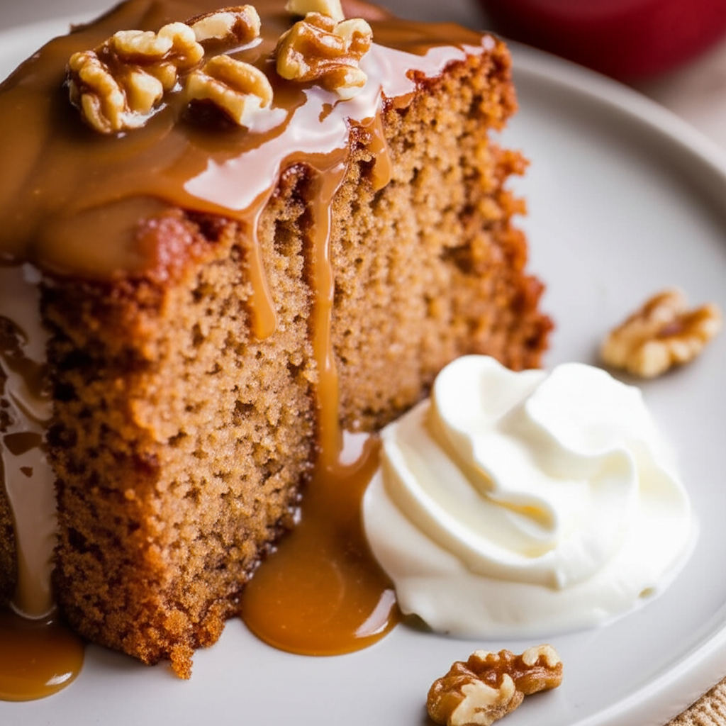 Apple Spice Cake With Brown Sugar Glaze image