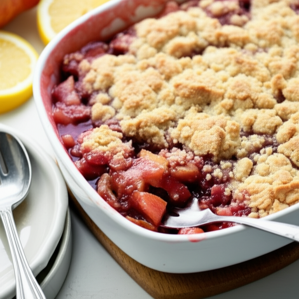 Apple Strawberry Cobbler image