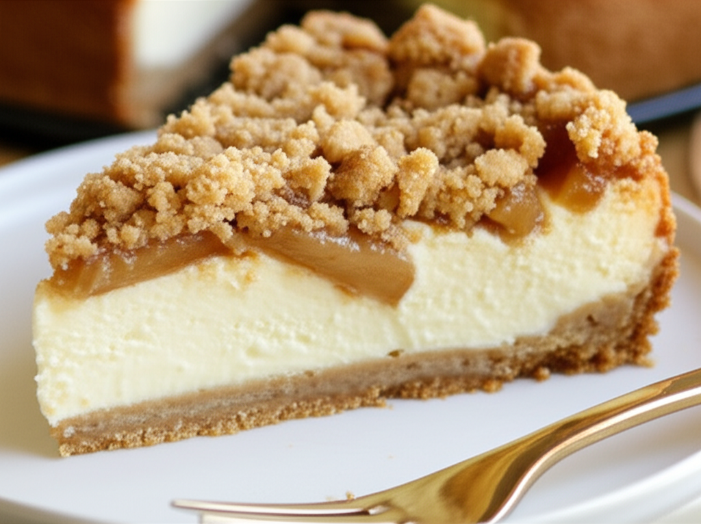Apple Streusel Cheesecake image