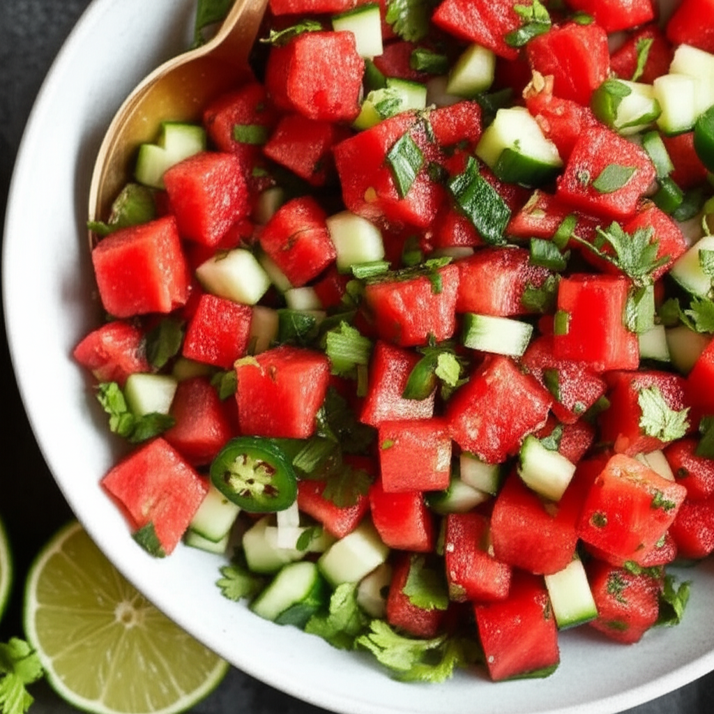 Fat Chunky Watermelon Salsa image