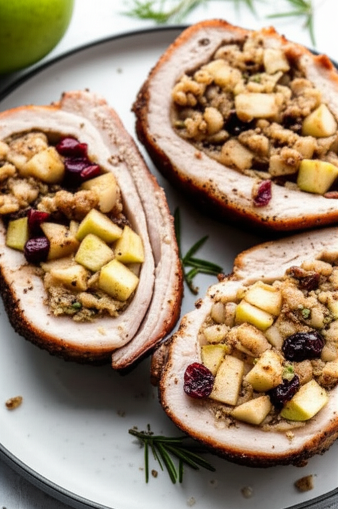 Apple Stuffed Pork Loin Chops image