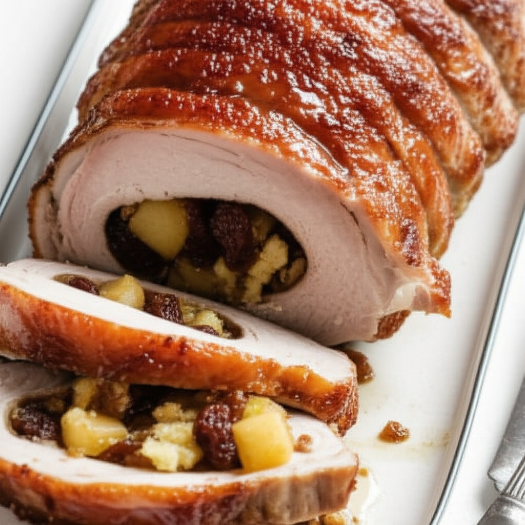 Apple Stuffed Pork Roast image
