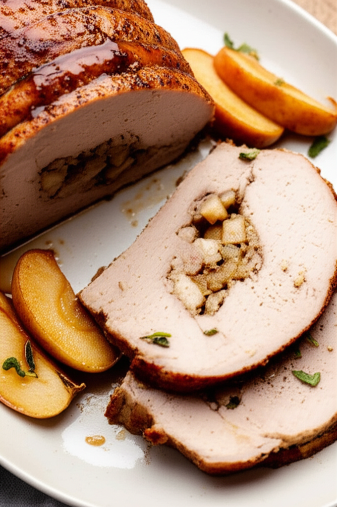 Apple Stuffed Roast Pork Loin image