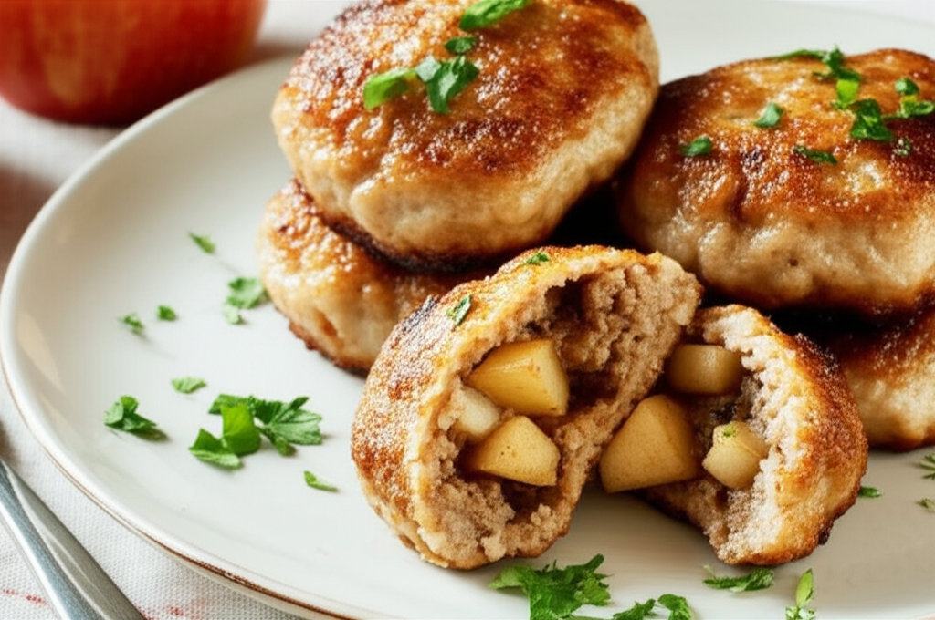 Apple Stuffed Sausage Patties image