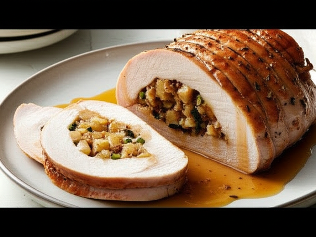 Apple Stuffed Turkey Breast Roast image