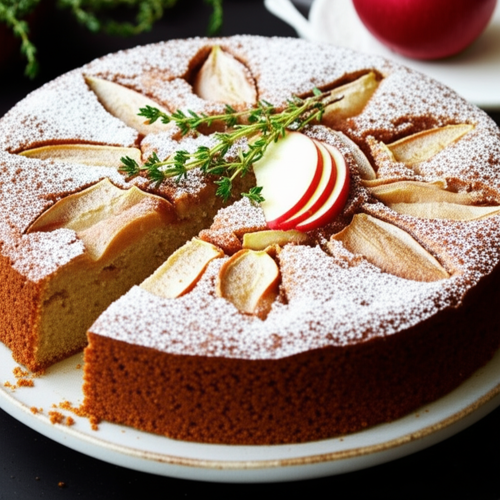 Apple Thyme Cake image
