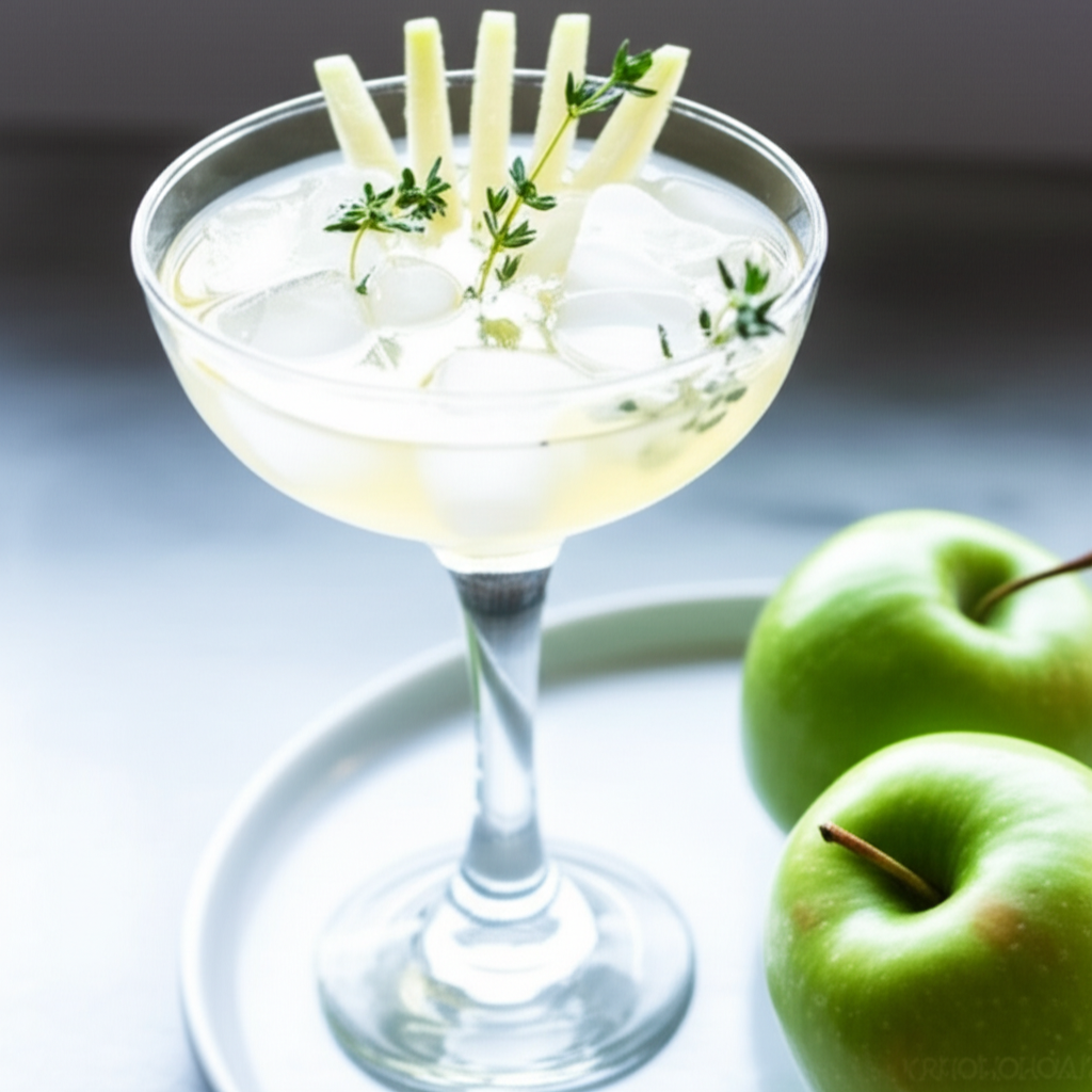 Apple Thyme Martini image