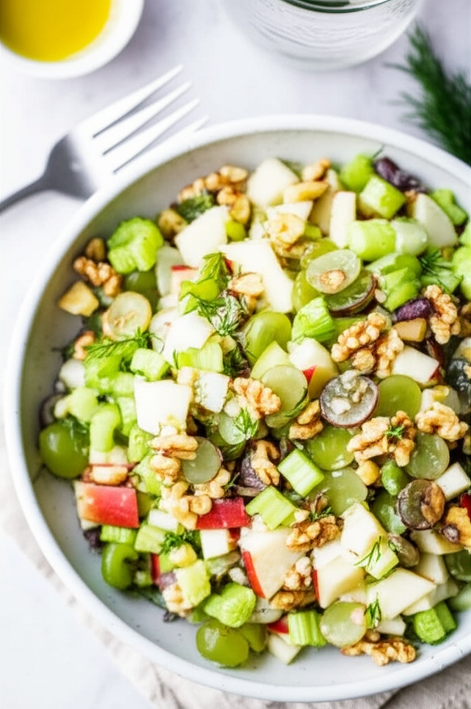 Apple Walnut Dill Salad image