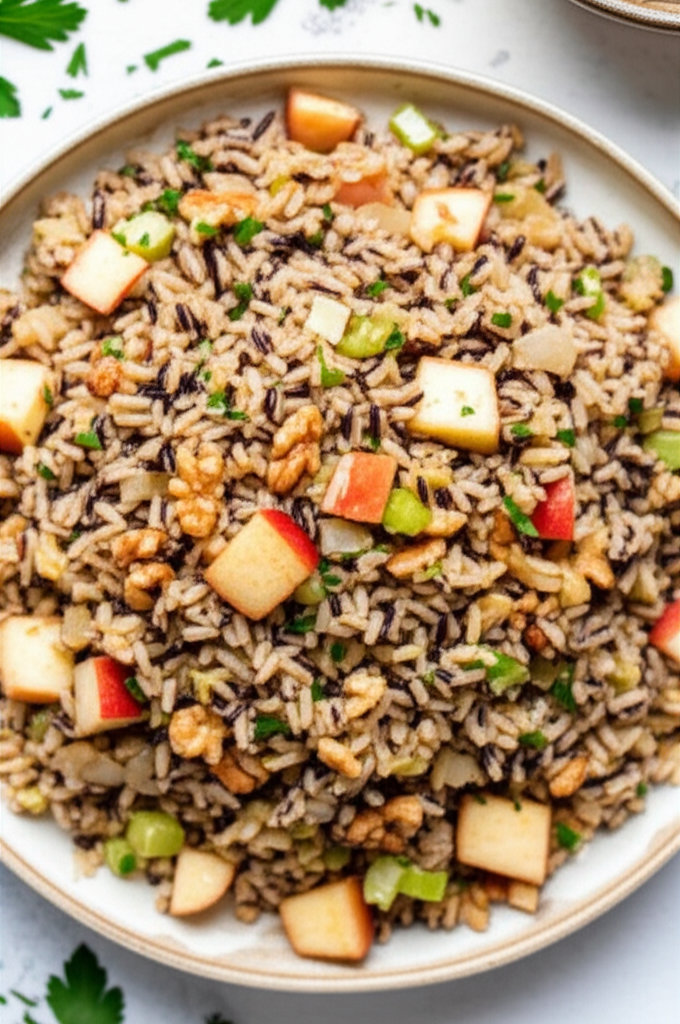 Apple Walnut Rice Stuffing Vegan image