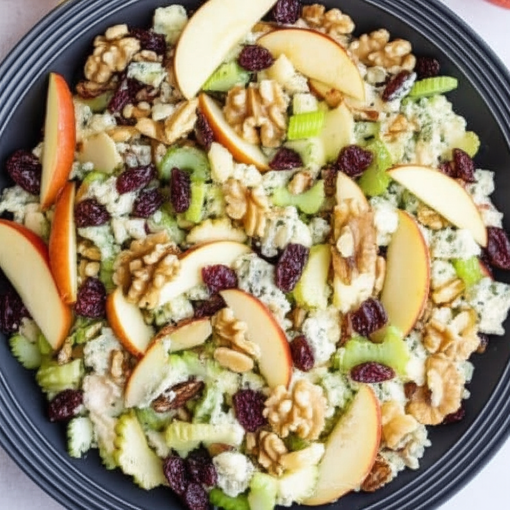 Apple Walnut Salad With Stilton Cheese image