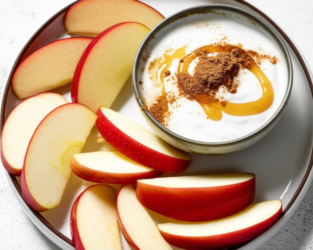 Apple With Yogurt Dip image